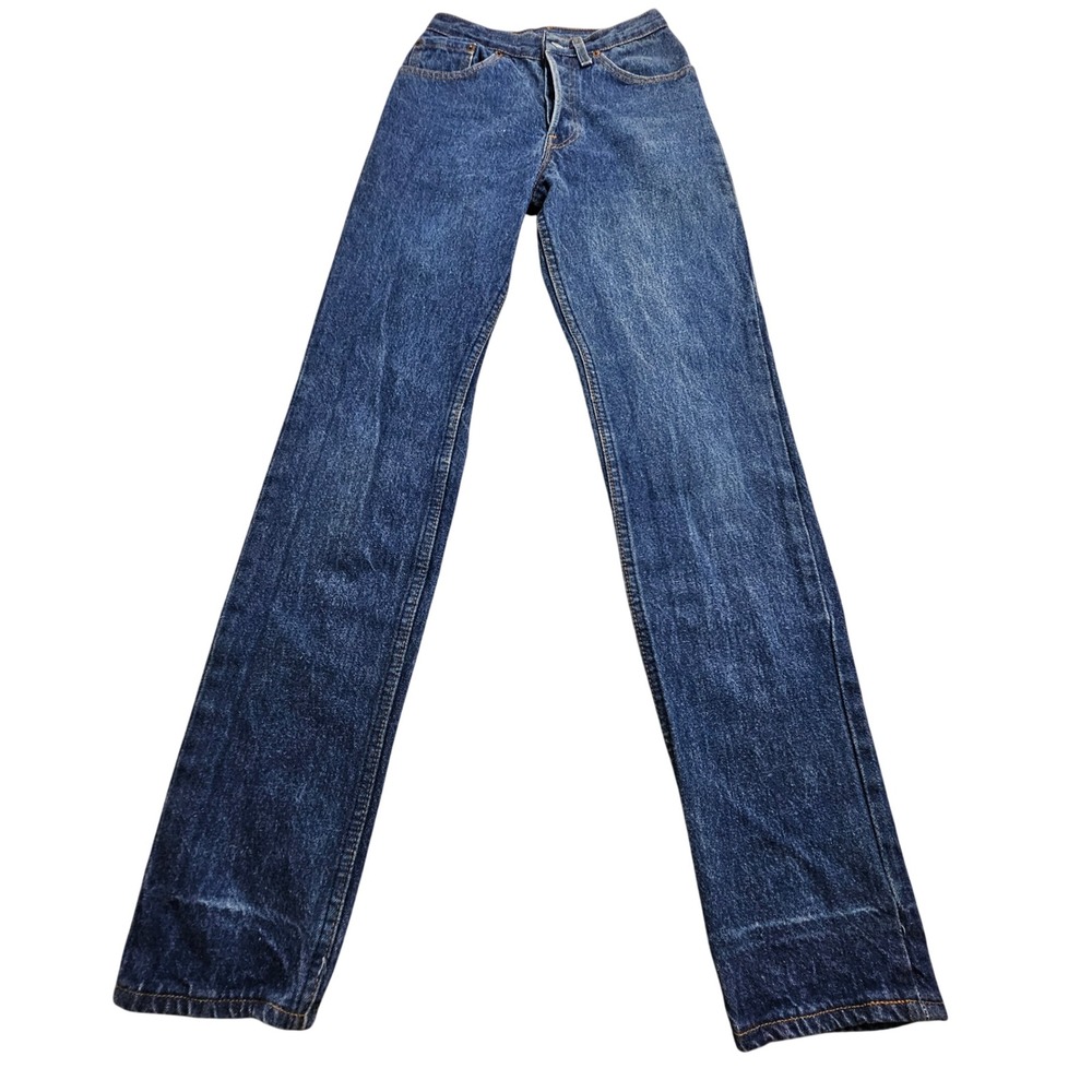 Levis 501 Jeans 23x32 Dark Wash Vintage Made in USA Straight Leg Button Fly